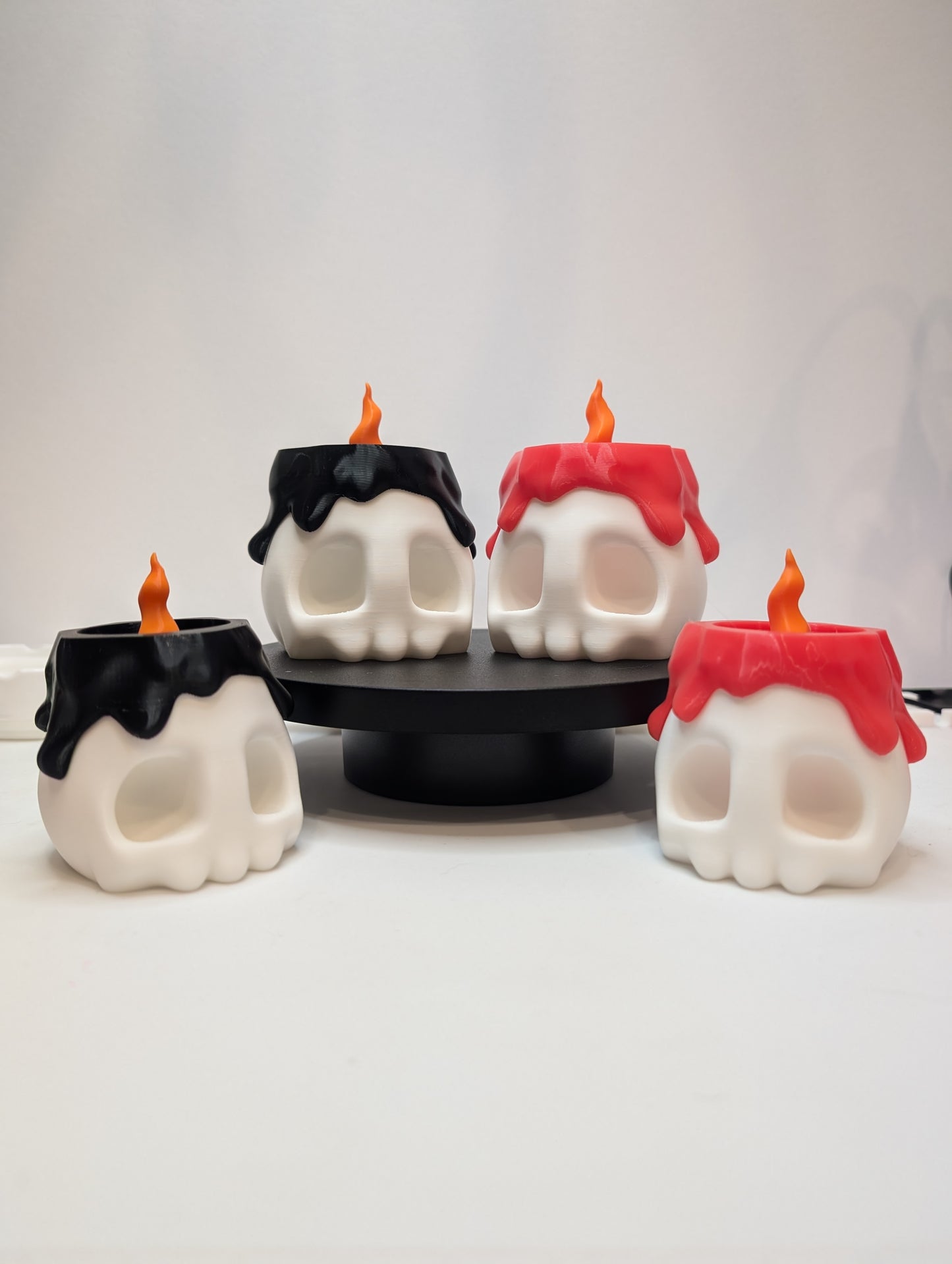 Skull Candle Electric Tealight Holder