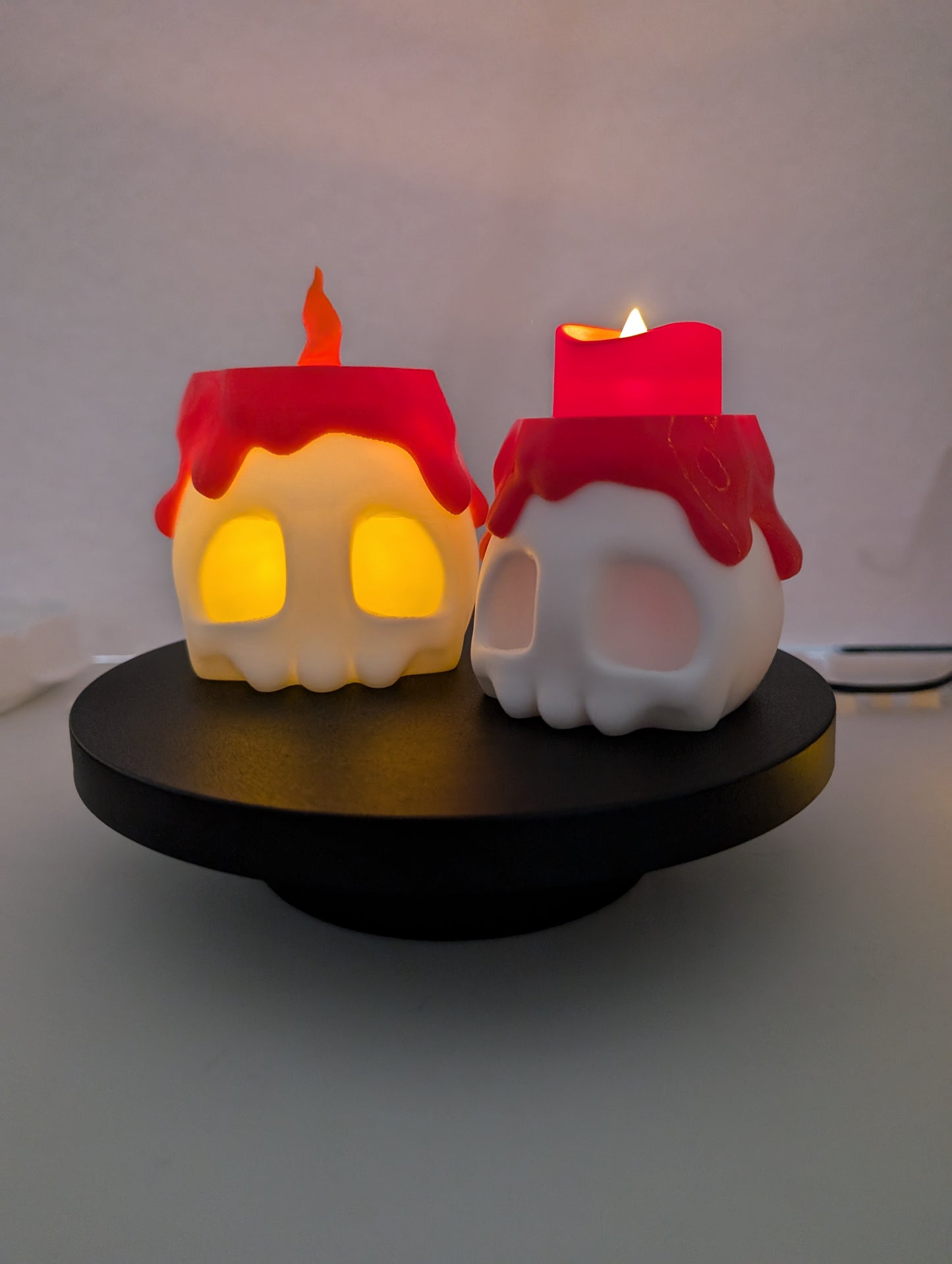 Skull Candle Electric Tealight Holder