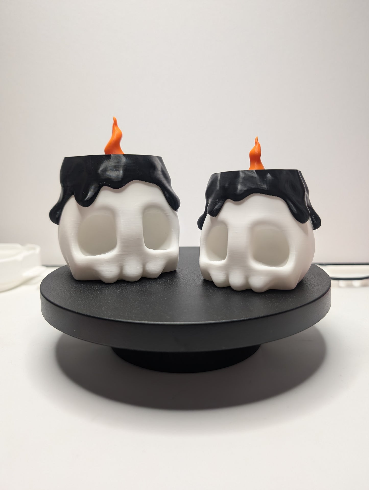 Skull Candle Electric Tealight Holder